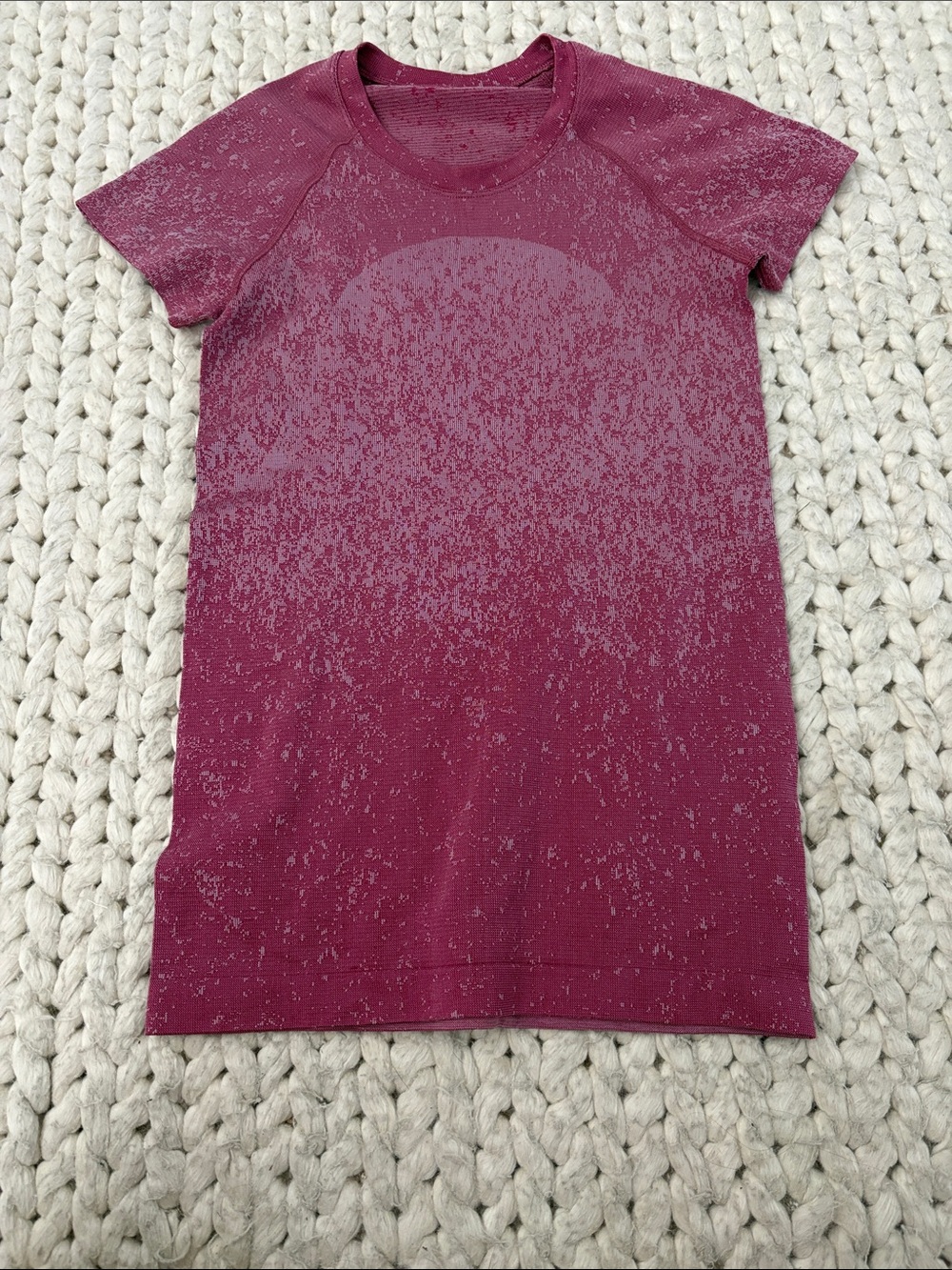 lululemon athletica Short Sleeve Athletic Tee in Maroon